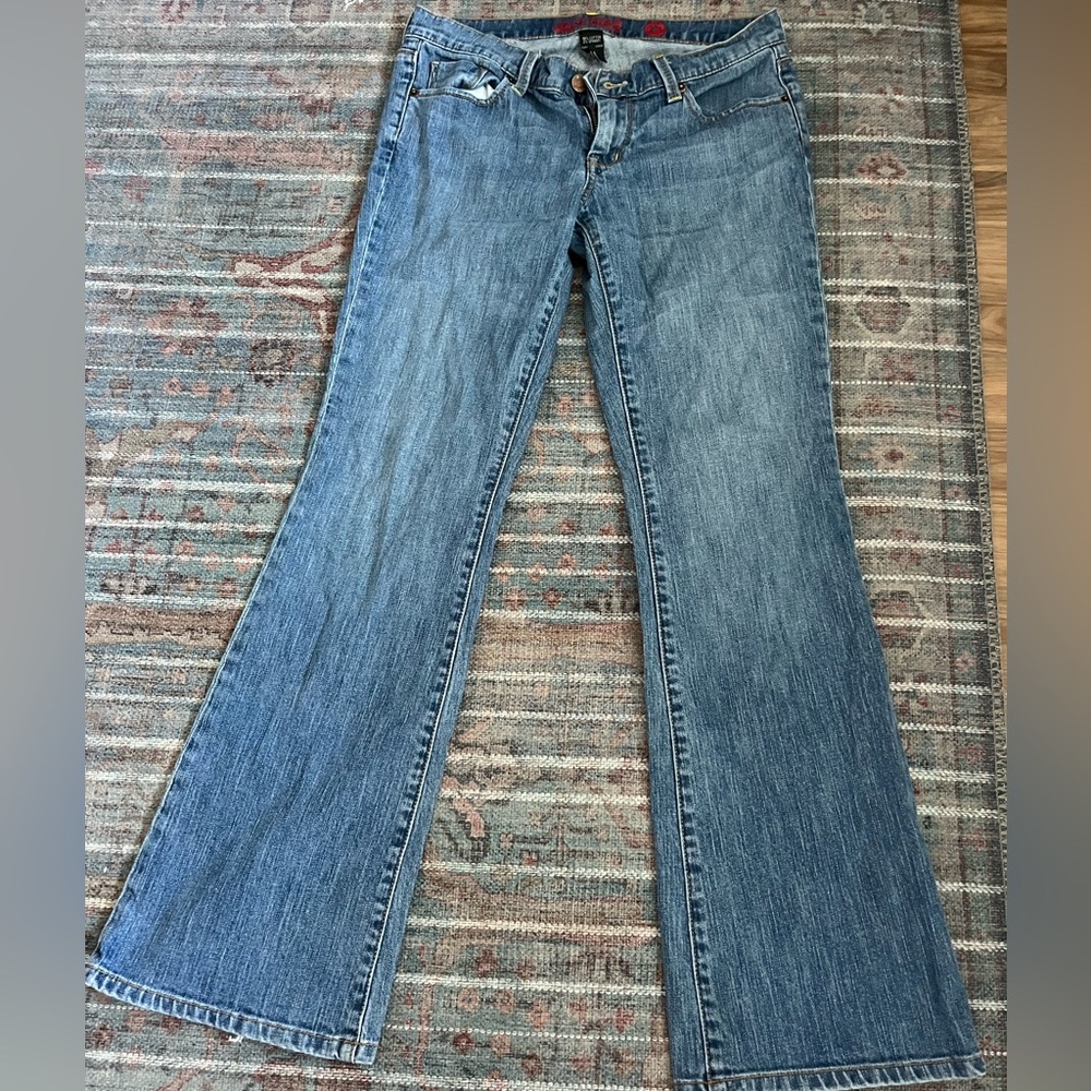Low rise y2k flare denim jeans